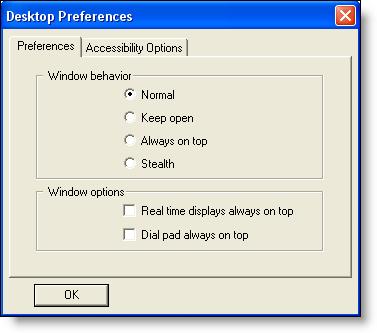Agent Desktop -käyttöliittymä Jos järjestelmänvalvoja ei ole sallinut ikkunan toimintatilan valitsemista, tämä välilehti on piilotettu ja järjestelmänvalvoja on määrittänyt ikkunan toimintatilan.