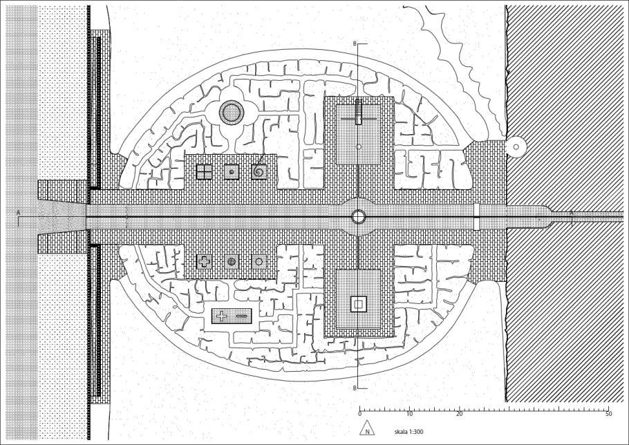 3 3 Projektin työskentelytapa Sain työn aluksi Wredeltä puiston pohjapiirustuksen (kuvat 1 ja 2).