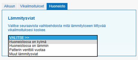 Asukkaan sivustolla voidaan ohjata samaa