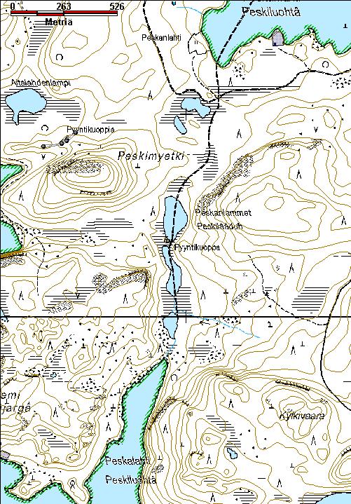 77 Kohdetyyppi: 9 Valmistuspaikat/työpaikat Copyright: Metsähallitus 2008