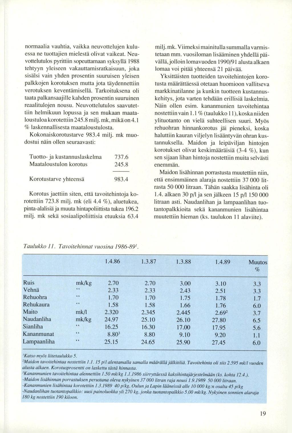 normaalia vauhtia, vaikka neuvottelujen kuluessa ne tuottajien mielestä olivat vaikeat.