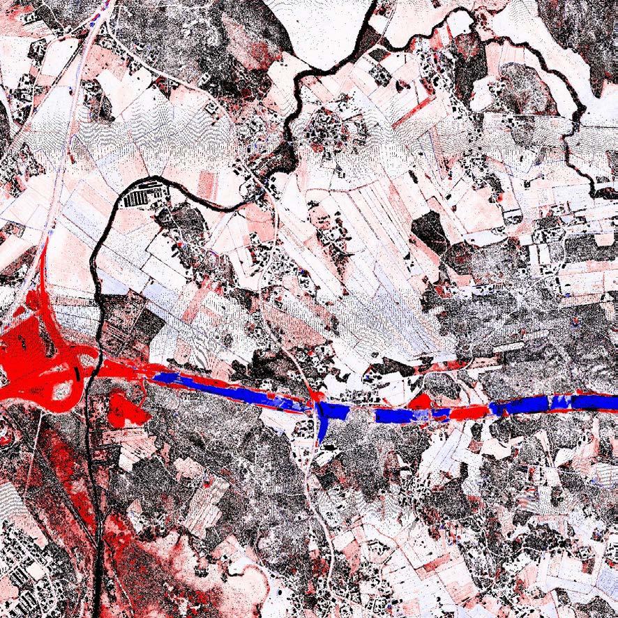 Kuva 28. Blokkijaon mukainen kuva tuotantoalueiden korkeuseroista.