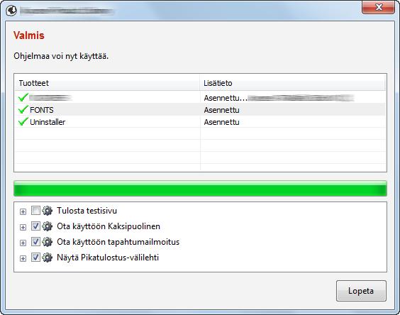 Koneen asennus ja asetukset > Ohjelmiston asennus Jotta voit asentaa Status Monitor -ohjelmiston tai Windows 8 -käyttöjärjestelmää aiemmat versiot, Microsoft.NET Framework 4.0 on asennettava ensin.