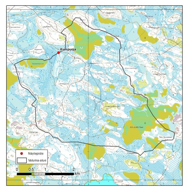 luonnontilainen valuma-alue. 5.