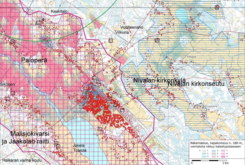 välialueelta (itäosa) sekä