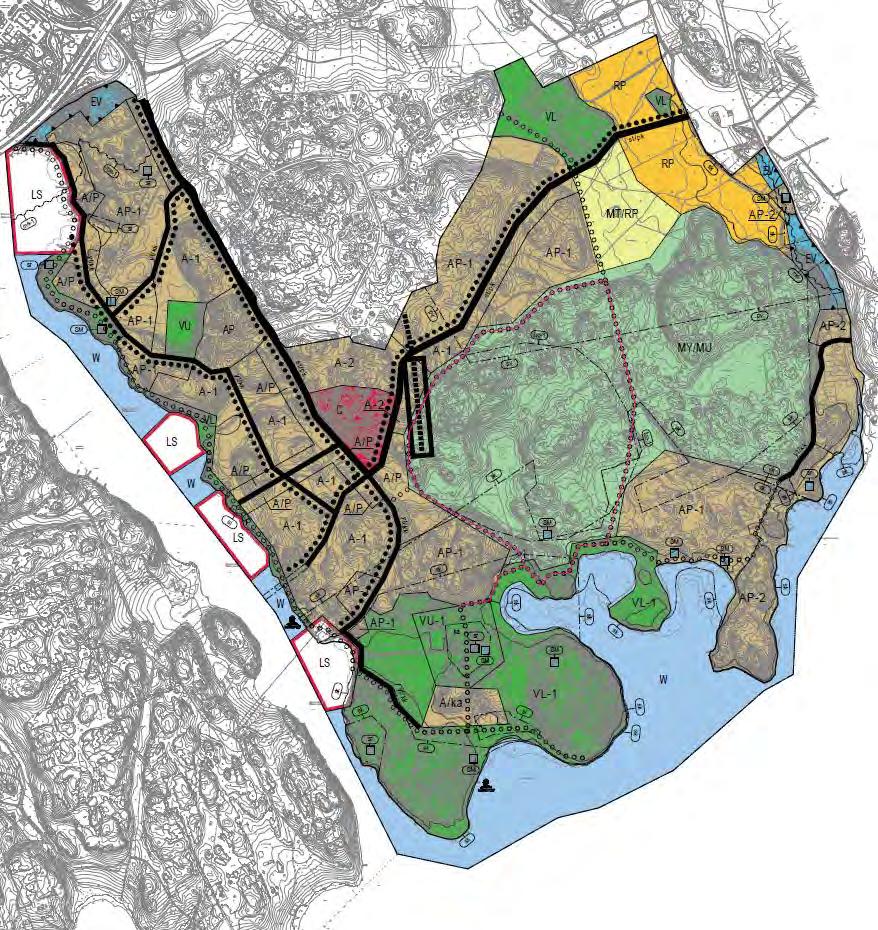 Kehitetty osayleiskaavaluonnos / Vidareutvecklat delgeneralplaneutkast Muutosten taustalla / Orsaker till förändringarna: Sibbesborgin kestävän yhdyskunnan kilpailutulokset / Resultaten från