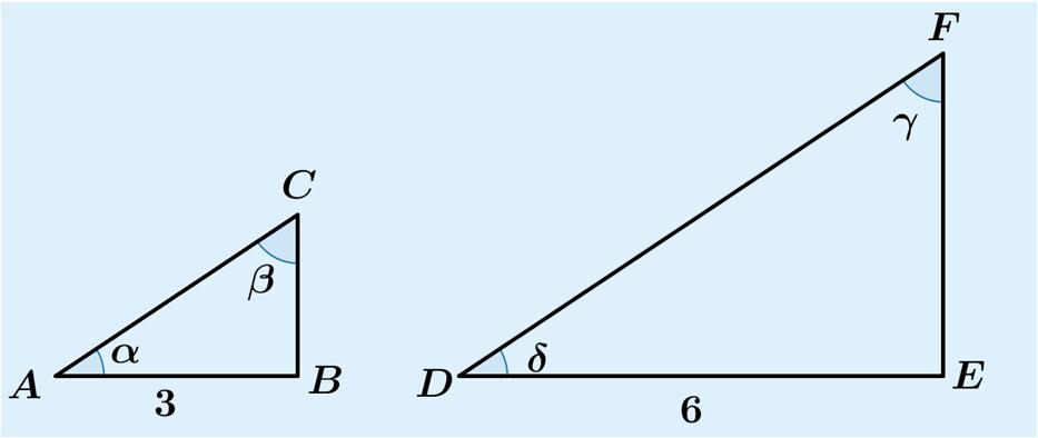 .2 Yhdenmuotoisuus ALOITA PERUSTEISTA 26. a) Pisteen A vastinpiste on piste D. b) Kulman α vastinkulma on kulma δ. c) Janan DE vastinjana on AB.