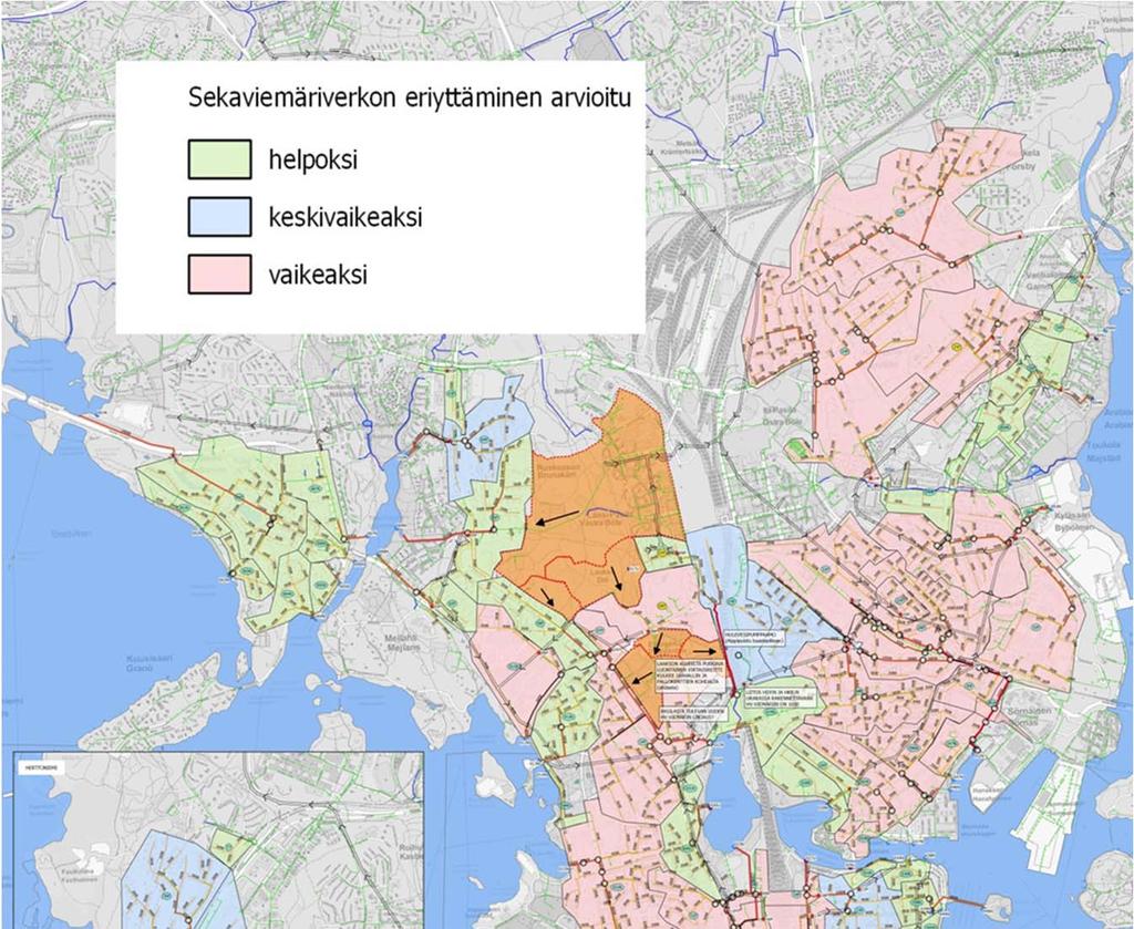 Valuma-alueiden haastavuuden määritys Luokiteltiin kolmeen luokkaan