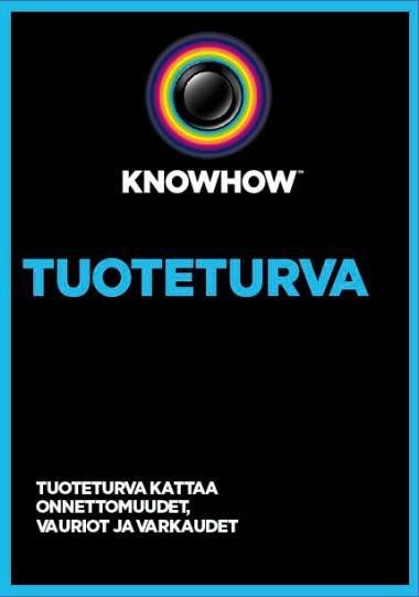 KATTAA TAPATURMAT Tuotteen rikkoutuminen vahinkotapahtuman, nestevaurion tai salamaniskun seurauksena. KATTAA TOIMINTAHÄIRIÖT Takuu- ja myyjän virhevastuuajan päätyttyä.