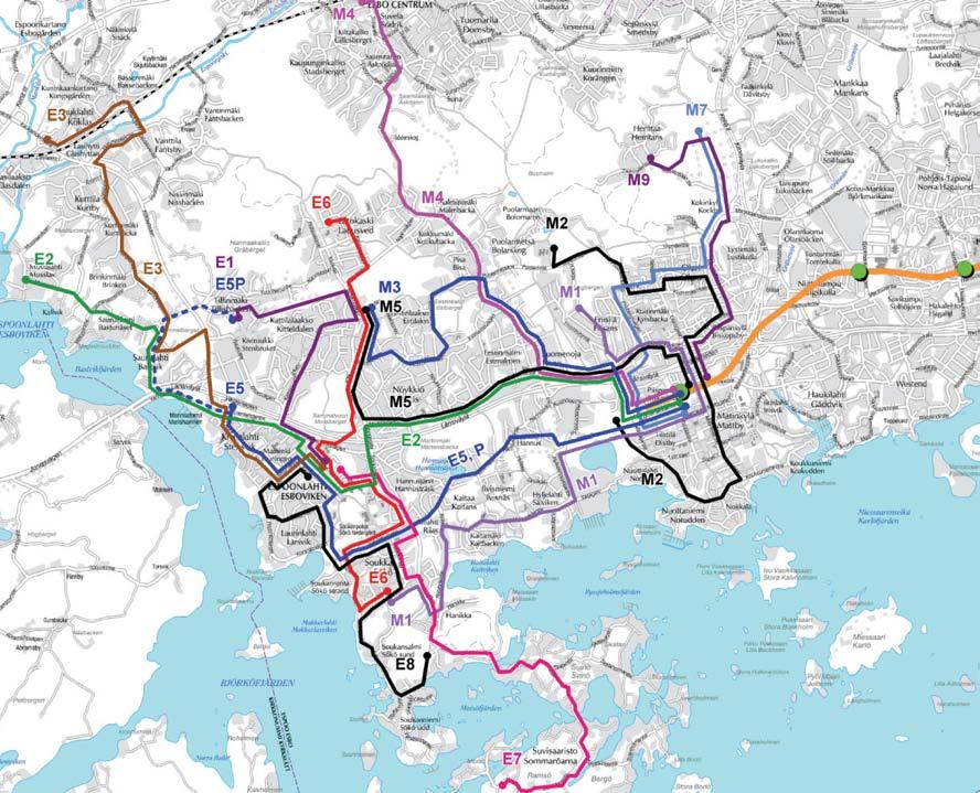 Matinkylä Kivenlahti metro, alustava yleissuunnitelma LIIKENNE-ENNUSTE 11 11 Kuva 5. Kuva 7.