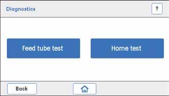 3 Huoltotoimenpiteet 3.13 Frac30 3.13.2 Diagnostics 3.13.2 Diagnostics Parametrin kuvaus Parametri Feed tube test Home test Kuvaus Tarkistaa, että Frac30 pyörittää kupua oikein ja siirtää yhden putken kerralla.