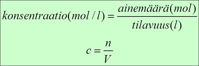 Konsentraatio,c =