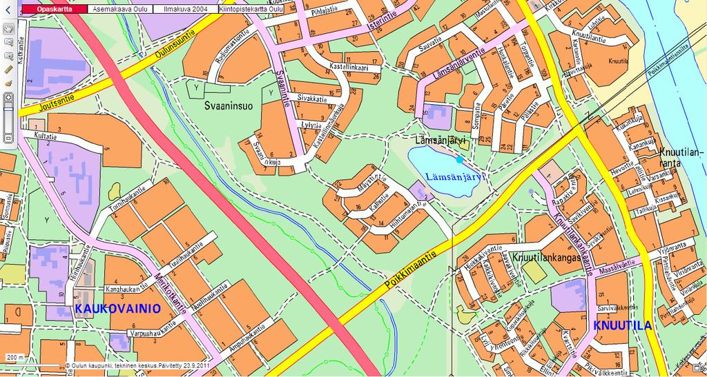 UIMAVESIPROFIILI LÄMSÄNJÄRVI, OULU 3 1. YHTEYSTIEDOT 1.1 Uimarannan omistaja ja yhteystiedot Oulun kaupunki, liikuntavirasto, PL 10, 90015 Oulun kaupunki, p.