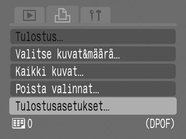 142 Tulostusasetukset/siirtoasetukset Tulostustavan valitseminen Kun olet määrittänyt tulostustyylin, valitse tulostettavat kuvat.