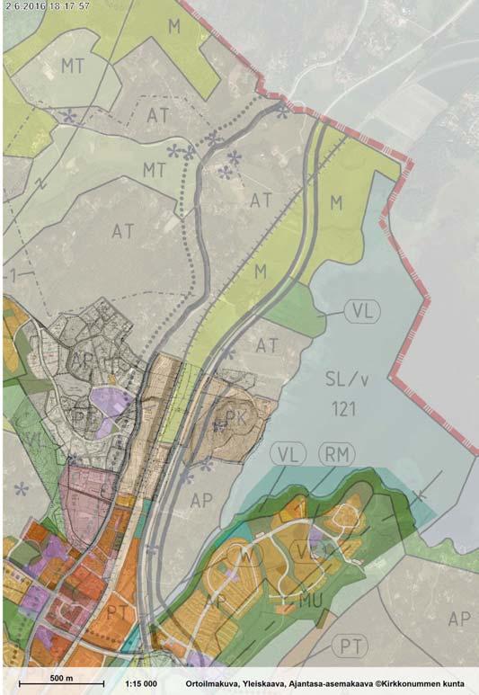 22 2.3.2 Kirkkonummi Kirkkonummen kunta on esittänyt Kehä III:n ja Rantaradan välistä aluetta, lakkautetun Luoman seisakkeen kohdalla mahdollisesti sijoitettavan lähiliikenteen varikkoalueeksi.