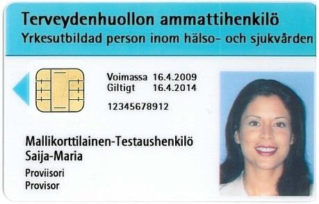 Sosiaali- ja terveydenhuollon ammattikortti Sosiaali- ja terveydenhuollon ammattihenkilöille,