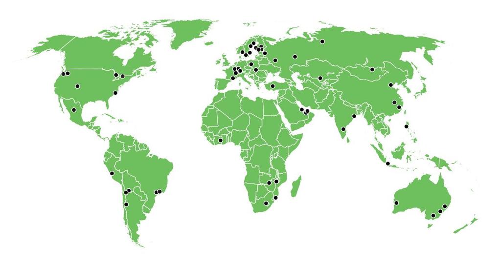 Local operations, global presence 4,200 employees Sales 1.