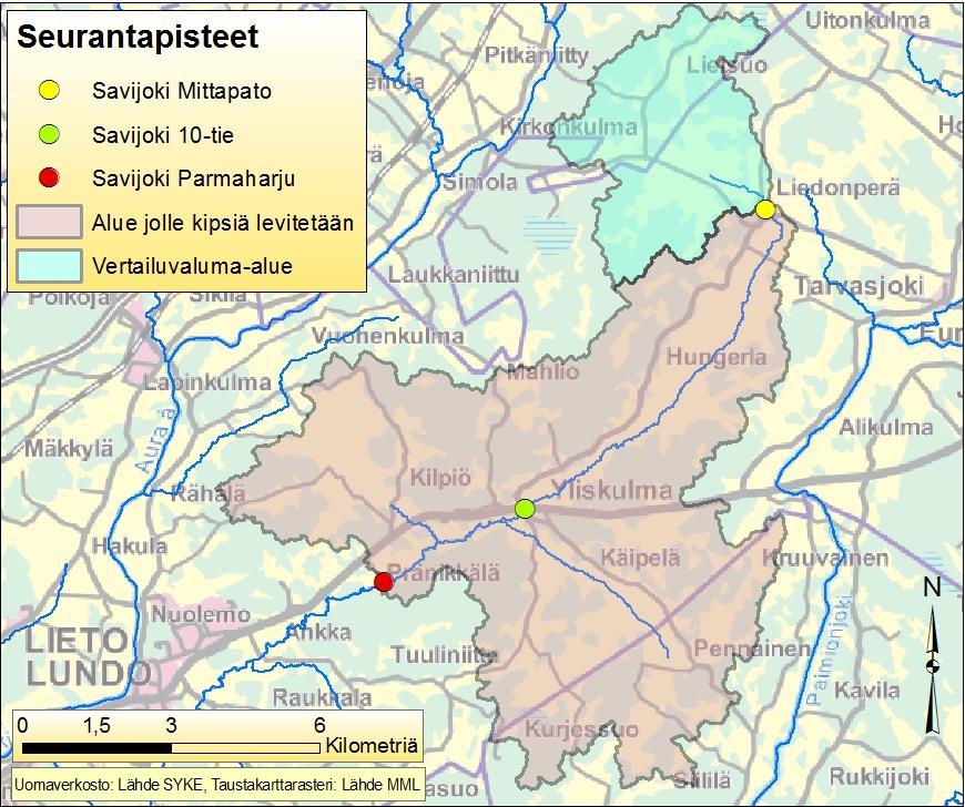 Ala km 2 Peltoa ha Vertailualue 15