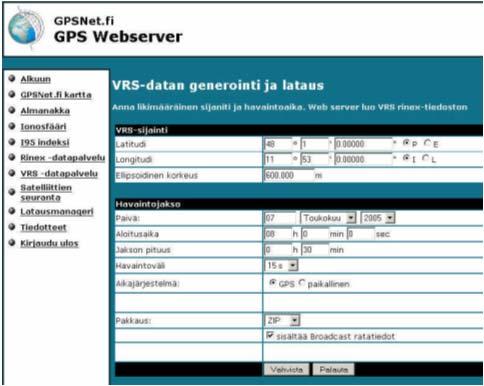 Laserkeilausprosessi käytännössä valmistellaan GPS laitteistot