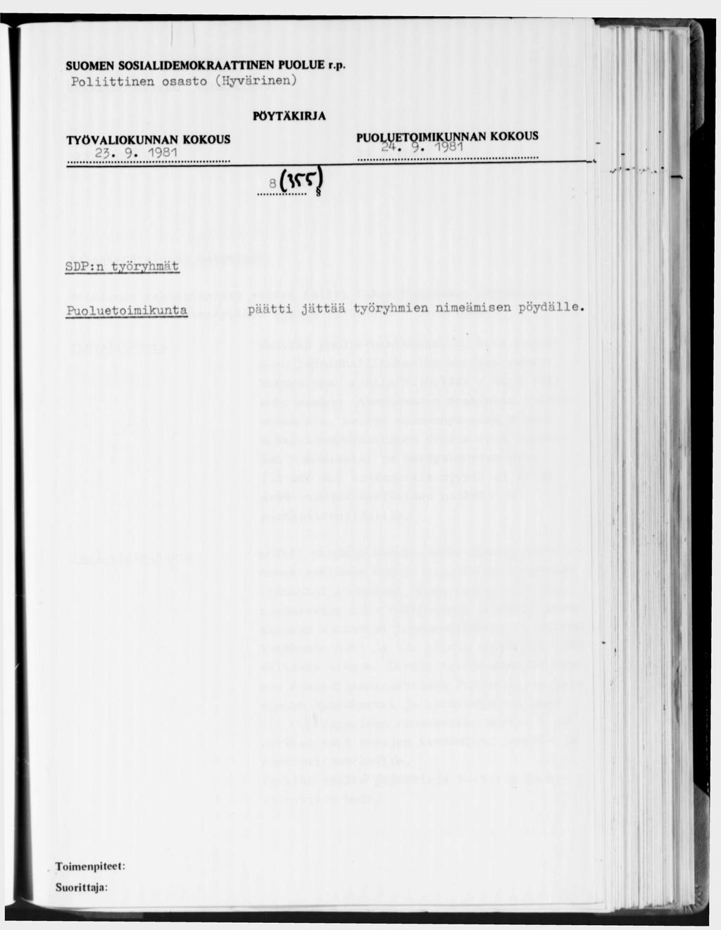 Poliittinen osasto (Hyvärinen) 23. 9.
