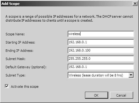 45 6.3 DHCP DHCP-palvelu asennetaan myös Add Roles Wizard- toiminnon avulla.