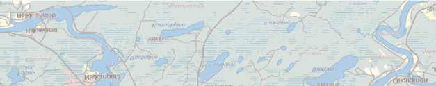 1. Rovaniemen tulvavaarakartoitetun alueen rajaus (sama alue riskialueen rajaus) Kuvassa 7.2 on esitetty ote Rovaniemen tulvariskikartasta.