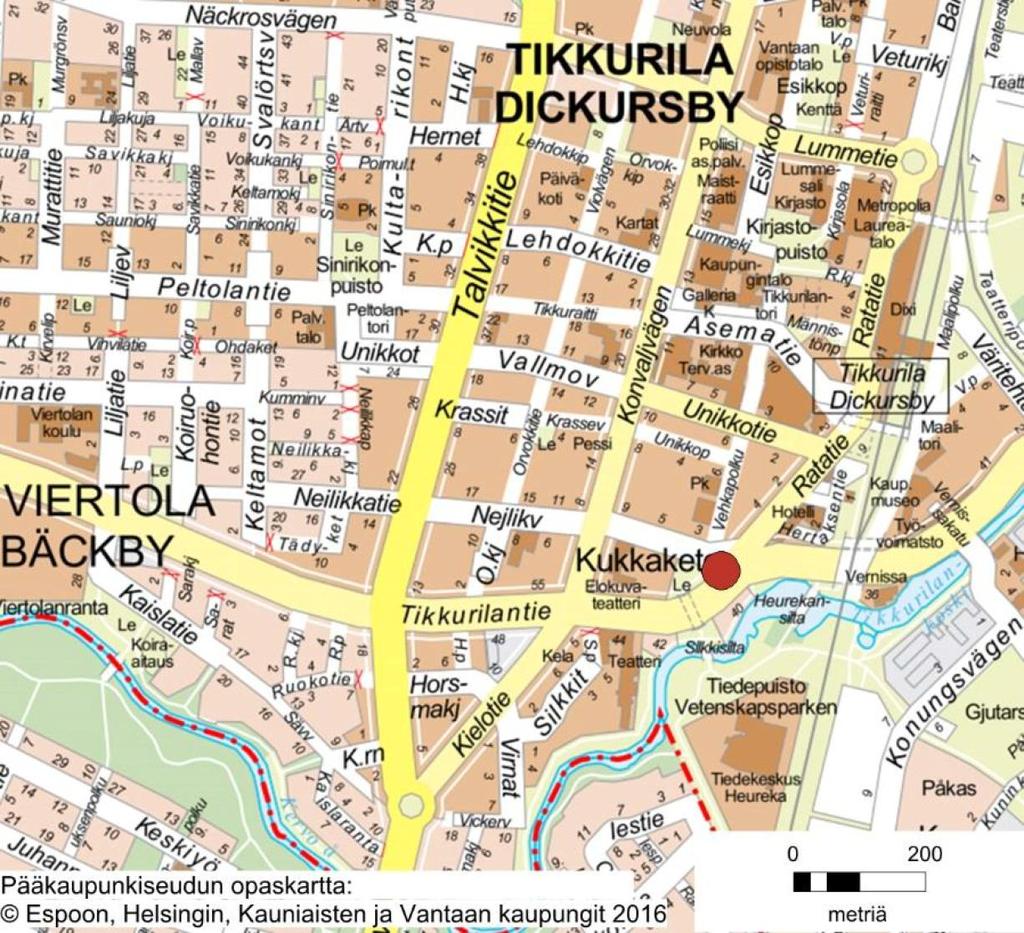 Aseman nimi ja lyhenne: Tikkurila 3, Tik3 Osoite: Neilikkatie, Vantaa Koordinaatit (ETRS-GK25): 6686378:25502187 Mittausvuodet: Mittausparametrit v.