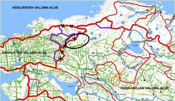 6 (12) 2.3 Pinta- ja pohjavedet Tampereen kaupungin hulevesiohjelman valuma-alueselvityksessä (2012) alue on osa Iidesjärveen laskevaa Viinikanojan valuma-aluetta. Kuva 4.