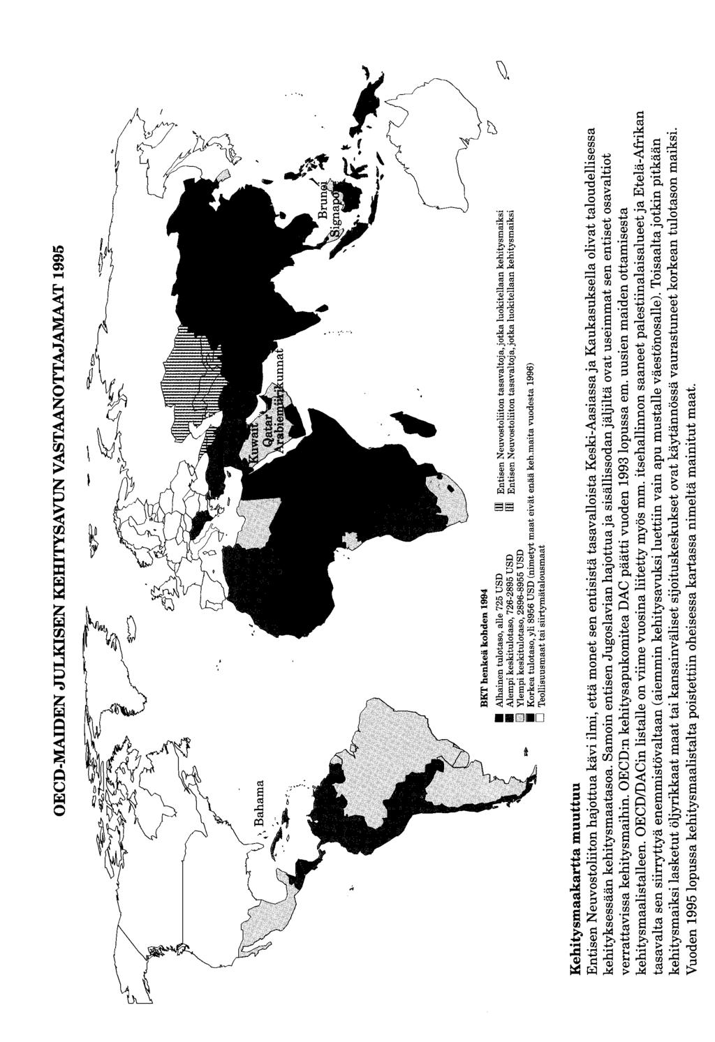 OECD-MAIDEN JULKISEN KEHITYSAVUN VASTAANO'ITAJAMAAT 1995 ~ t::>,,