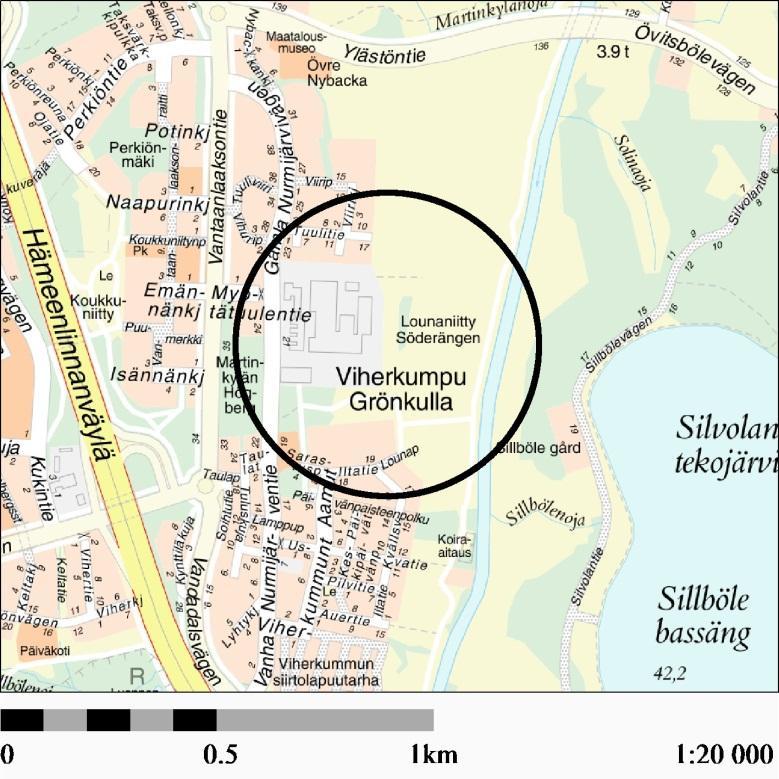 Osallistumis- ja arviointisuunnitelma nro 002328, 10.3.2017 sivu 4 LÄHTÖTIEDOT Opaskartta Kaavamuutosalueen (rinkula) KTTY-korttelialueen kiinteistön 92-18-60-13 omistaa Vaisala Oyj.