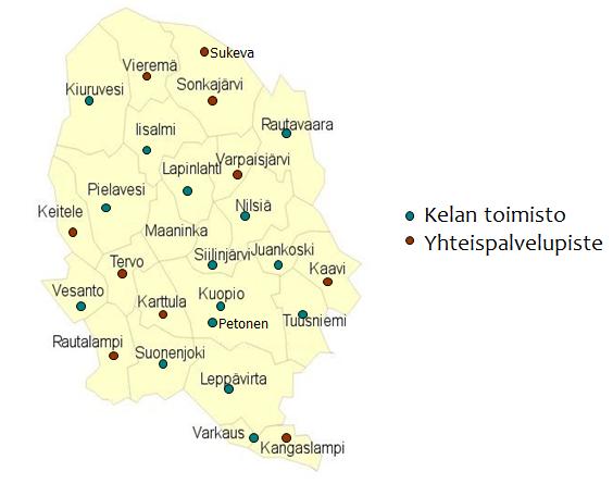 Väestö: 247 746 vakuutettua (vuosi 2013) Vuonna 2014 vakuutuspiirin henkilöstö 190