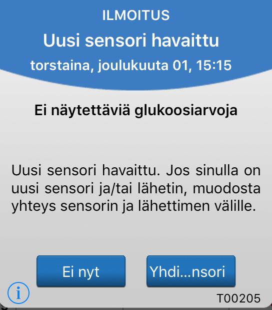 : Mobiililaitteessasi on oltava internetyhteys, jotta se voidaan yhdistää sensoriin. 2.