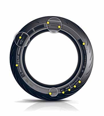 TEKNISIÄ TIETOJA / 27 Marking (how to read a tyre sidewall, load and speed index) tubeless Indicates a tyre that does not require an inner tube.