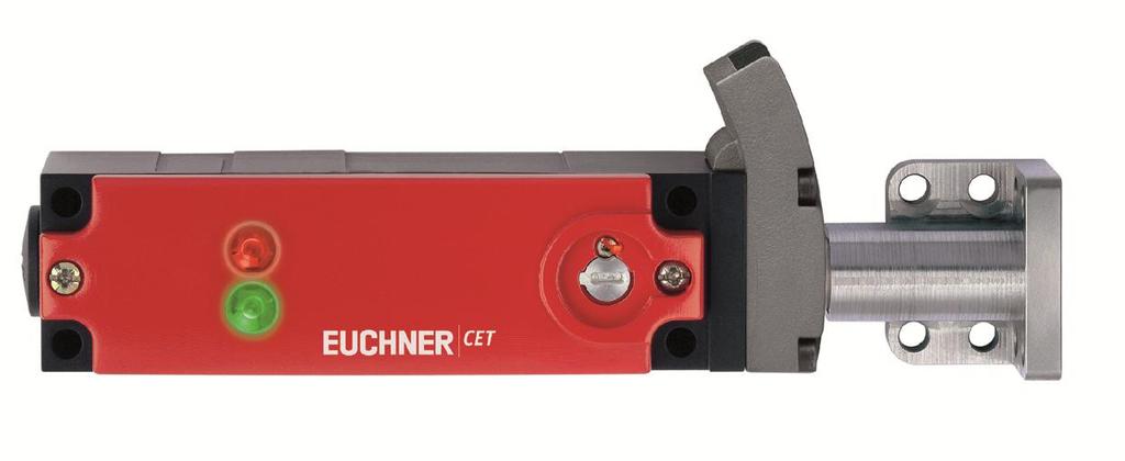 26 6.3 Lukkiutuvat turvakytkimet Euchnerin RFID-turvakytkimien CET ja MGB toimivat samalla tekniikalla kuin turvarajat, mutta niihin on lisätty solenoidilla toimiva lukitus.