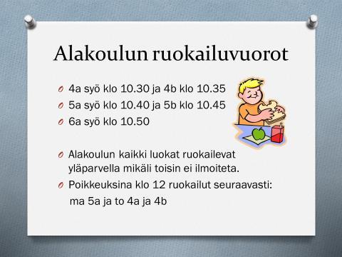 Välipalan voi ottaa mukaan koulupäivän jälkeen alkaviin harrastuksiin. Tuotevalikoima sisältää esimerkiksi täytettyjä sämpylöitä, hedelmiä, välipalakeksejä, mehua yms.