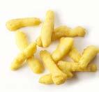Ainekset: turska (Gadus morhua) 56 %, vesi, tempurataikina (vehnäjauho, maissijauho, riisijauho, dekstriini, vehnägluteeni, suola, herajauhe, sakeuttamisaine E450, nostatusaine E503), korppujauho