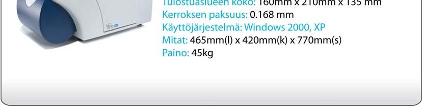 Materiaalinaan tulostin käyttää PVC:tä (Polyvinyl Chloride). Itse tulostusmateriaali ei sisällä liimaa, vaan se levitetään PVC:n pintaan erikseen. Liima on Solidon omaa.