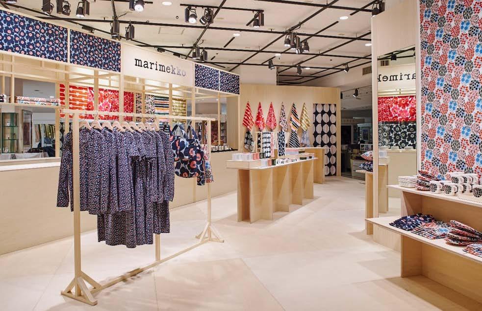 Marimekko sai kunnian vierailla Shinjuku Isetan Stagella Tokiossa pop up -myymälän