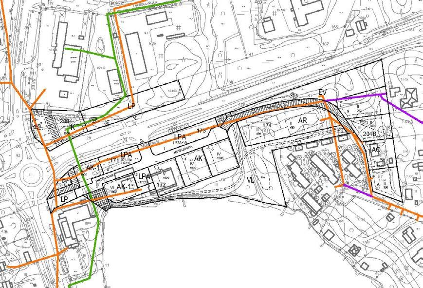 Motellinranta, asemakaavan muutos 4.11.2015 15 (17) 1 500 ajon/vrk. Ennen uuden moottoritien avaamista tien keskivuorokausiliikenne (kvl) oli n. 6 900 ajoneuvoa.