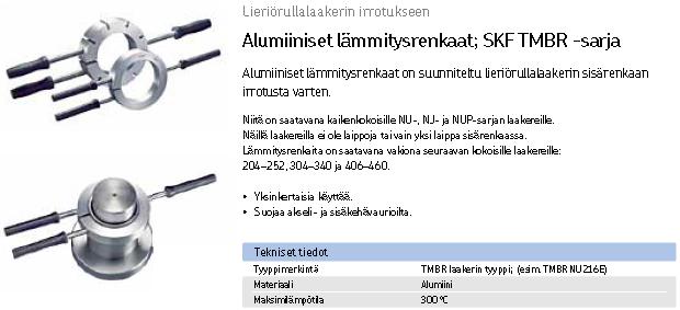 SKF TMBR -sarjan alumiiniset