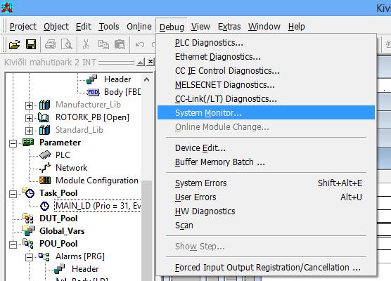 3. KONTROLLERI SEADISTAMINE JA PROGRAMMEERIMINE Kontrolleri programm loodi keskkonnas GX IEC Developer 7.04. Selles on oluline teada õigeid sisendite ja väljundite aadresse.