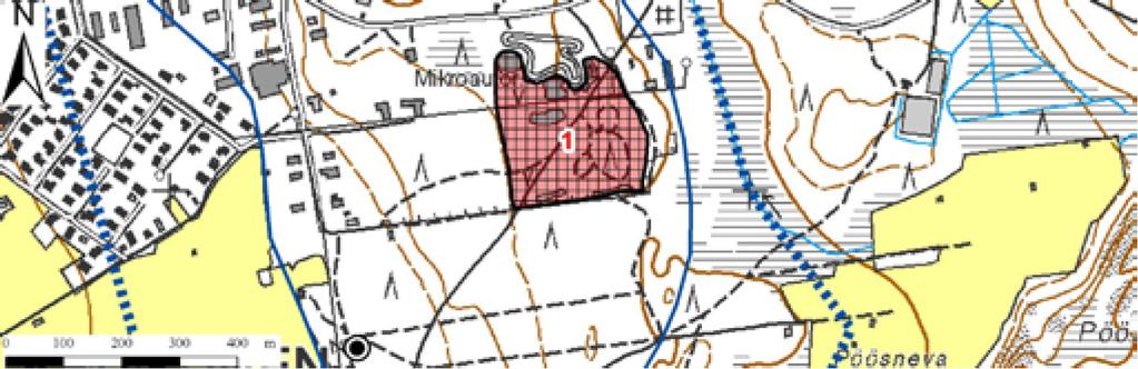 21 Kuva 8. Soranottoalue: Oosinharjun pohjavesialue, 1023601 1 lk, Kaustinen. (Länsi-Suomen ympäristökeskus, 114).