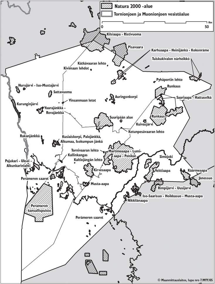 Kemi-Tornion seutukunnan (Kemi, Keminmaa, Simo, Tervola, Tornio) alueella on kohtalaisen paljon pinta-alaltaan pieniä Natura-alueita.