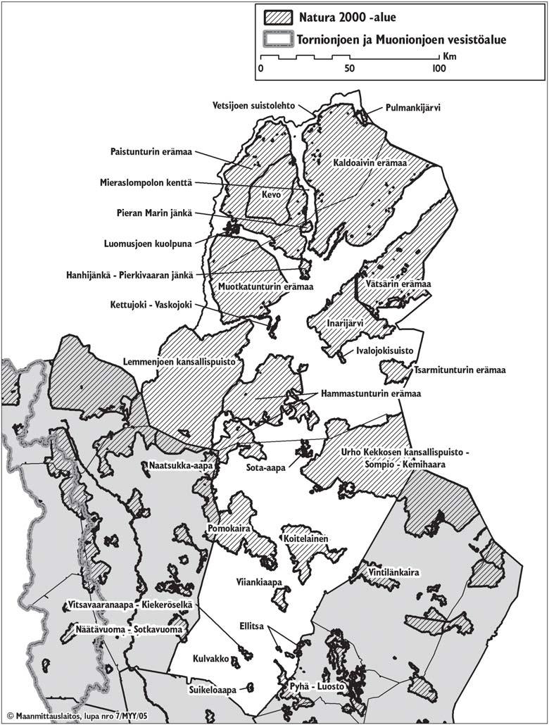 Pohjois-Lapin seutukunnan (Inari, Sodankylä, Utsjoki) Natura-alueet ovat pinta-alaltaan laajoja ja luonnonoloiltaan monipuolisia.