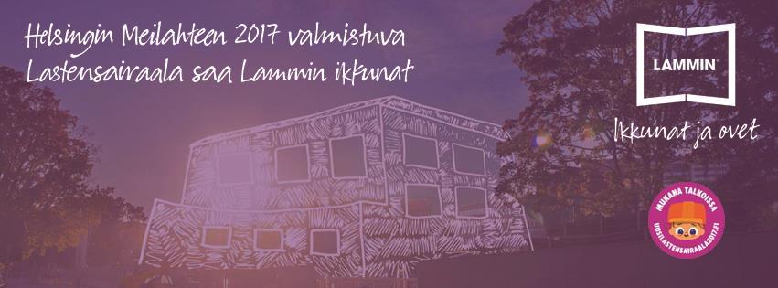 UUSI LASTENSAIRAALA 2017 Ikkunayksiköitä toimitettiin 1600, suurimmat ikkunat 2,3m x 2,5m Erikoislasit Valintaan