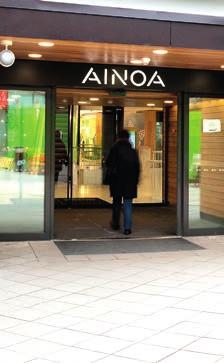 8 9 AINOA Entresse Kauppakeskus AINOA on osa Tapiolan keskustan laajaa palvelutarjontaa. AINOAn ensimmäinen osa avattiin vuonna 0.