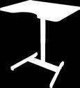 -pehmusteet; myös ErgoNipsu saatavilla Maksimikuormitus 90 kg Salli Work Desk Pieni ja helposti liikuteltava pöytä (2 pyörää) kotiin tai toimistoon Pöytälevy 93 x 70 x 2,5 cm, 3D-laminoitu MDF Värit: