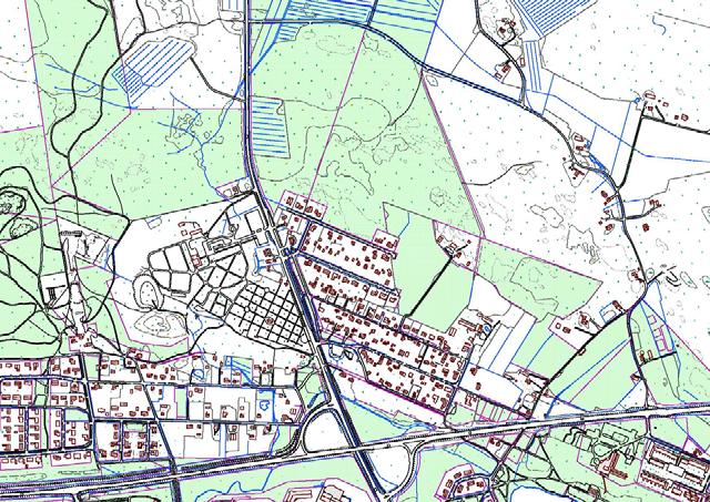 OJALANMÄKI PARKKIARO FORSSAN KAUPUNKI OSAYLEISKAAVA MAANKÄYTÖN SUUNNITTELU Asema-kaava Alueella on voimassa seuraavat asemakaavat: B 8 26.5.1953, jossa hautausmaan laajennusalue on osoitettu. D 2 15.