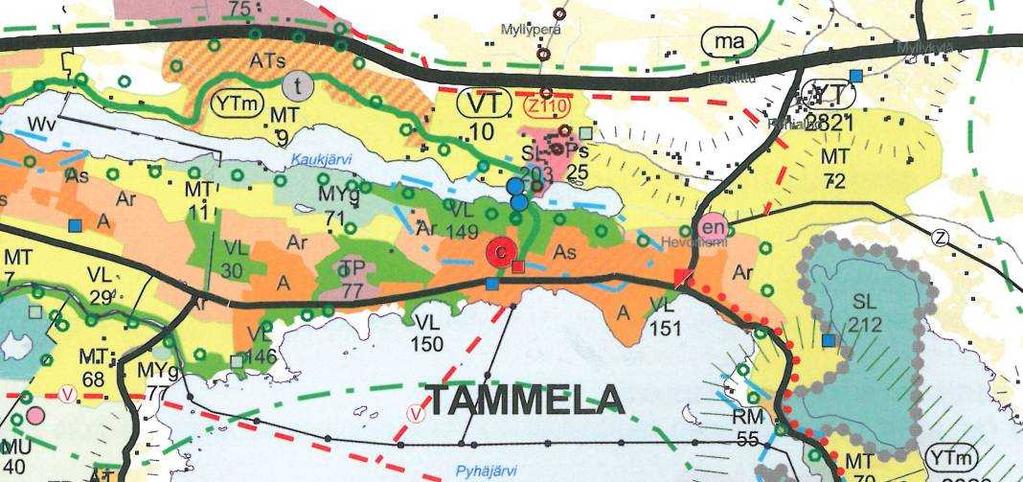 MAAKUNNALLISET HANKKEET MAAKUNTAKAAVOITUS Maakunnan ja näin ollen myös Tammelan kunnan kattava maakuntakaava laadittiin vuosien 2000-2004 aikana.