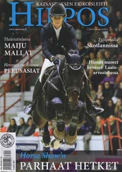 ratsastuksen maailmancupin finaaleista, esteratsastuksen SM-kilpailuista Tuurista, GP-estefinaaleista Laakson Ratsastusstadionilta sekä Helsinki International Porsche Horse Show sta.